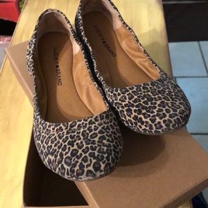 Lucky Brand Emmie Leopard flats size 8